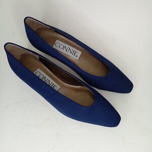 VTG Connie Pumps SIZE 8.5 Matilde Navy Nappa Low Heel NIB Nordstrom